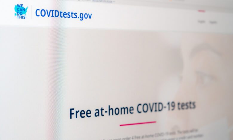 New website established by US federal government for free covid tests